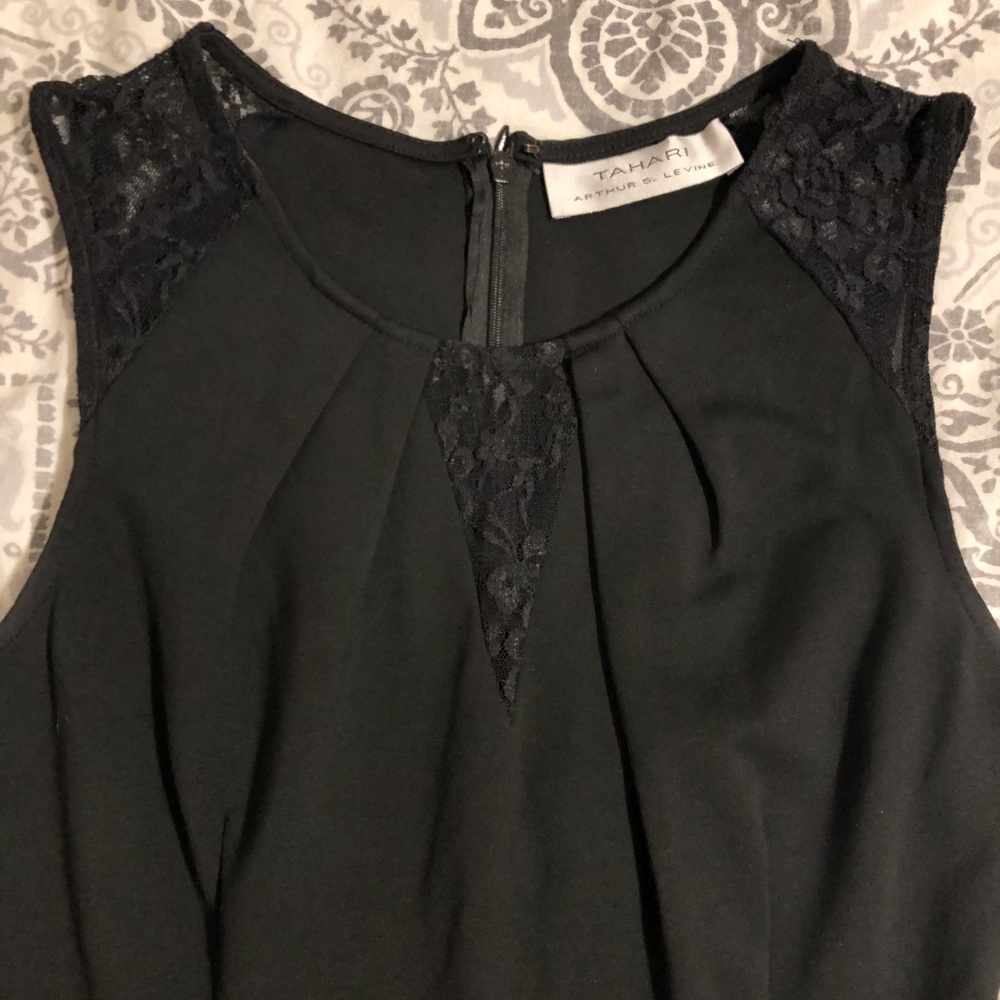 Tahari ASL peplum top - Picture 3 of 4